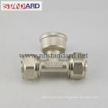 Brass Equal Tee/Brass Compression Fitting for Pex-Al-Pex Pipe/Pex-Al-Pex Pipe/Equal Tee